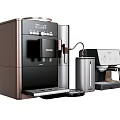 Elegant Modern Household Appliances Featuring Automatic Coffee Machine And Stainless Steel Finish