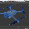 Unmanned Aerial Vehicle Dajiang Unmanned Reconnaissance Aircraft Logistics Distribution Aerial Photography Unmanned Aerial Vehicle Intelligent Technology Low Face Number Low Model Simple Model Game Film and Television Level Super Realism 3d model