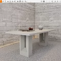 Modern Dining Table Tea Table 3d model
