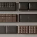 Various Leather Headboard Designs Featuring Tufted And Paneled Styles In Brown Dark Gray