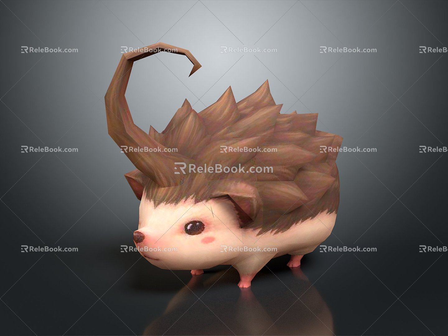 Modern Hedgehog Cartoon Hedgehog Animation Hedgehog 3d model