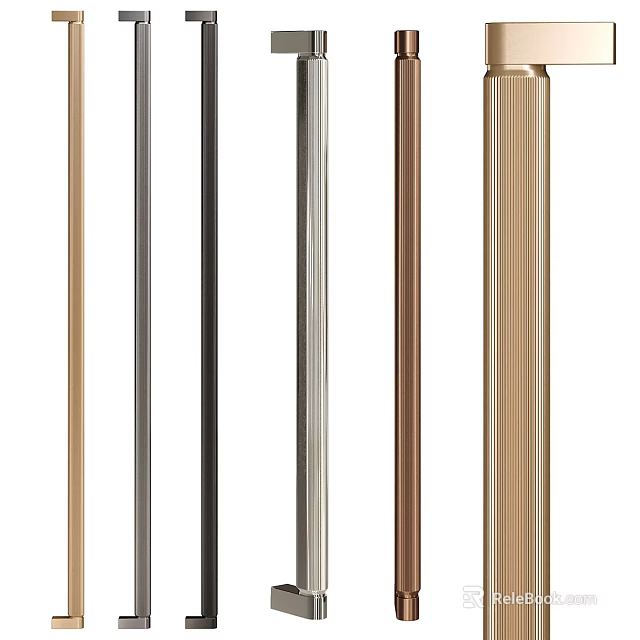 Cabinet Handles with Various Colors and Materials for Modern Home Decoration 3d model 