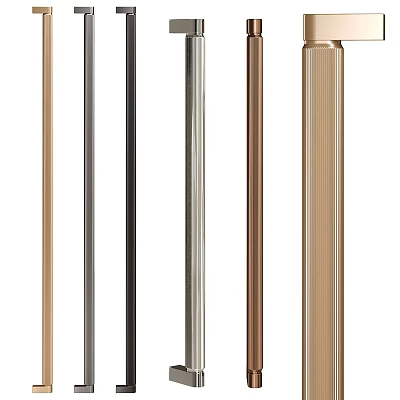 Cabinet Handles with Various Colors and Materials for Modern Home Decoration 3d model