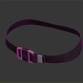 Black Leather Belt With Metal Buckle On Gray Background Showing Reflection