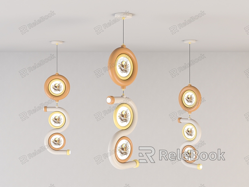 Cartoon children's chandelier model