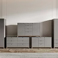 Stylish Modern Entryway Cabinet And Side Cabinet With Multiple Drawers And Sleek Design