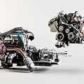 modern engine 3d model