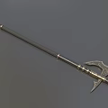 Tomahawk Halberd Battle Spear Battle Spear Long Axe Ge Long Handle Axe Game Weapon Cold Weapon Long Handle Weapon Low Face Number Low Model Simple Model Times 3d model