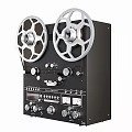 Vintage Reel to Reel Tape Recorder With Large Reels Control Knobs Meters And BALLINGER Brand