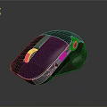 Modern Black Ergonomic Wireless Mouse With Scroll Wheel And Side Buttons