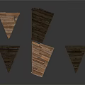 Foldable Wooden Tables With Collapsible Legs And Natural Wood Finish
