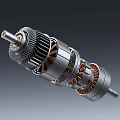 Smart Machine Core Electric Motor Component Featuring Rotor Stator and Copper Windings