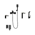 Modern Black Bathroom And Kitchen Faucets With Contemporary Sleek Design Styles