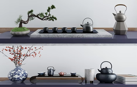Chinese Tea Set Tea Set 3d model