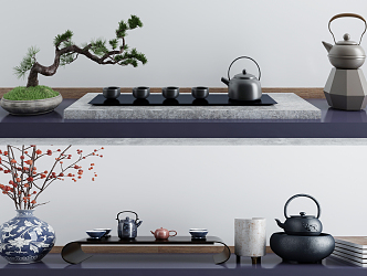 Chinese Tea Set Tea Set 3d model