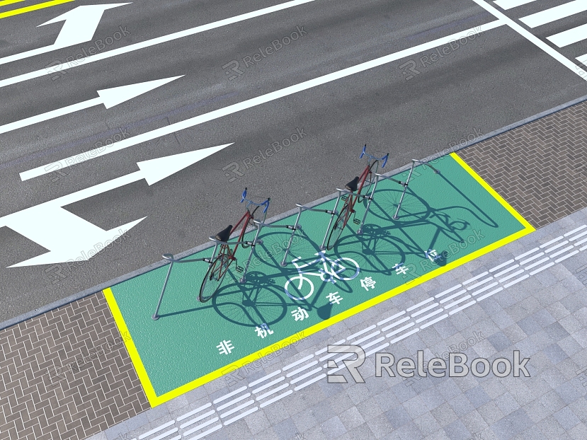 Non-motorized parking outdoor parking model