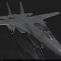 Sleek Silver White Fighter Jet With Twin Vertical Tails Cockpit And Deployed Landing Gear