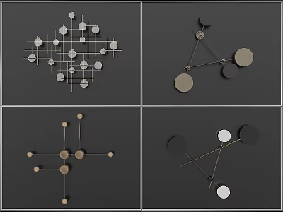 Furnishings ornaments pendant ornaments background wall decoration ornaments 3d model