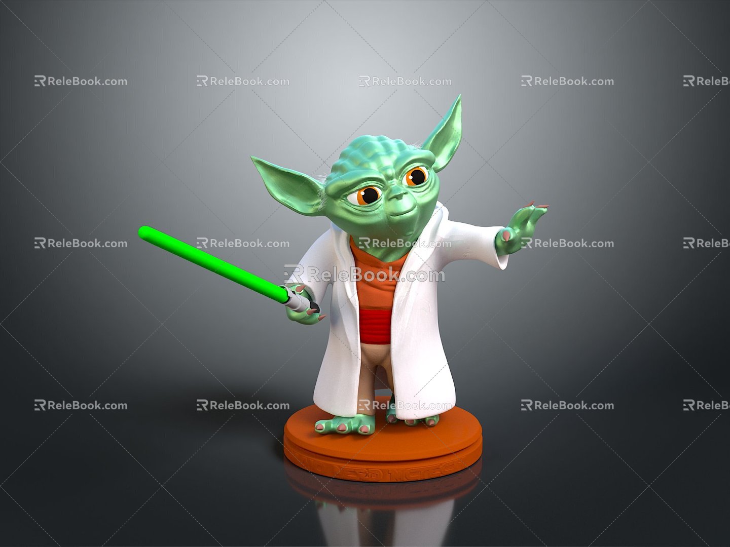 Yoda Glow Ancient Star Wars Jedi Jedi Jedi Mandalorian Master Yoda 3d model