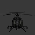 AH6 Bird Helicopter 3d model