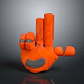 Science Fiction Gloves High-tech Gloves Mechanical Gloves Manipulator Machine Hand Machine Gloves Mecha Gloves 3d model