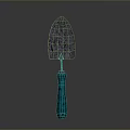 Durable Garden Trowel with Metal Blade and Turquoise Handle for Gardening Work
