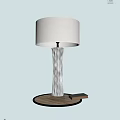 Global Views Ribbon Lamp Table Lamp Lighting Fixtures Face-to-Face Table Lamp Decorative Table Lamp Bedside Table Lamp 3d model