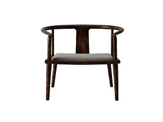 New Chinese style single chair 3d model