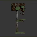 Bench drill vertical drilling machine vertical bench drilling machine tools hardware tools processing tools realistic 3d model
