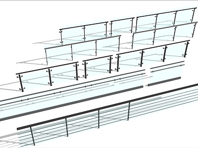 Fence guardrail model