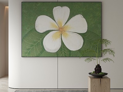 Modern plant painting decorative painting model