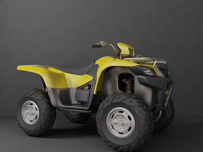 Modern Beach Buggy Motorcycle 3d model