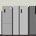 Refrigerator Open Door Refrigerator Double Door Refrigerator Three Open Door 3d model