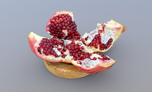 Pomegranate Scan Pomegranate Seed Fruit Realistic Pomegranate 3d model