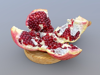 Pomegranate Scan Pomegranate Seed Fruit Realistic Pomegranate 3d model