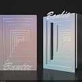 Barbie Themed Photo Check-in Spot With Dual Framed Pink And Blue Gradient Layered Tunnel Design