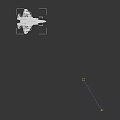 Gray Fighter Jet Aircraft With Cockpit Wings Landing Gear And Orange Background