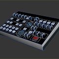 portable synthesizer synthesizer mixer reverberator tuner mixer mixing equipment 3d model