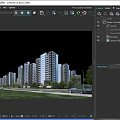 Modern High Rise Residential Buildings With Green Landscaped Surroundings And Urban View
