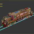 Red CP Rail 1812 Vintage Model Train on Railway Tracks