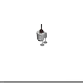 Elegant Wine Bottle And Two Wine Glasses With White Ice Bucket Setup