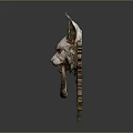Decorative Fox Head Design Door Handle With Intricate Scrollwork And Antique Metal Finish