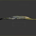 Ancient Circular Stone Ruin Reconstruction Model With Green Grass And Stone Walls