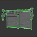 Industrial Metal Gate Equipment With Mechanical Hinges And Steel Panels