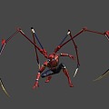 steel spiderman 3d model