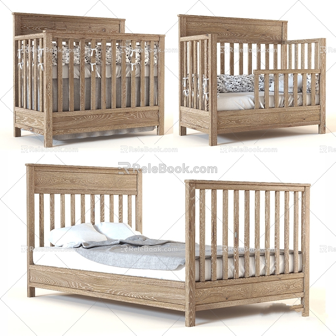 Modern Kids Bed Arena Charlie Pottery Shed Kids 3d model