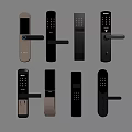 Modern smart lock fingerprint lock password lock 3d model