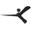 Modern Black Ceiling Fan With Sleek Blades For Efficient Home Cooling 3d model