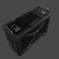 Heavy Duty Black Weapon Storage Case With Sturdy Perforated Grid Design For Secure Storage
