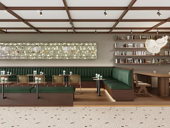 Post Office Coffee Cafe Card Seat 3d model